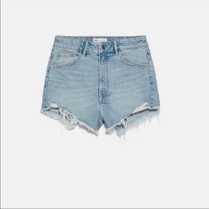 Zara stretchy jean shorts
